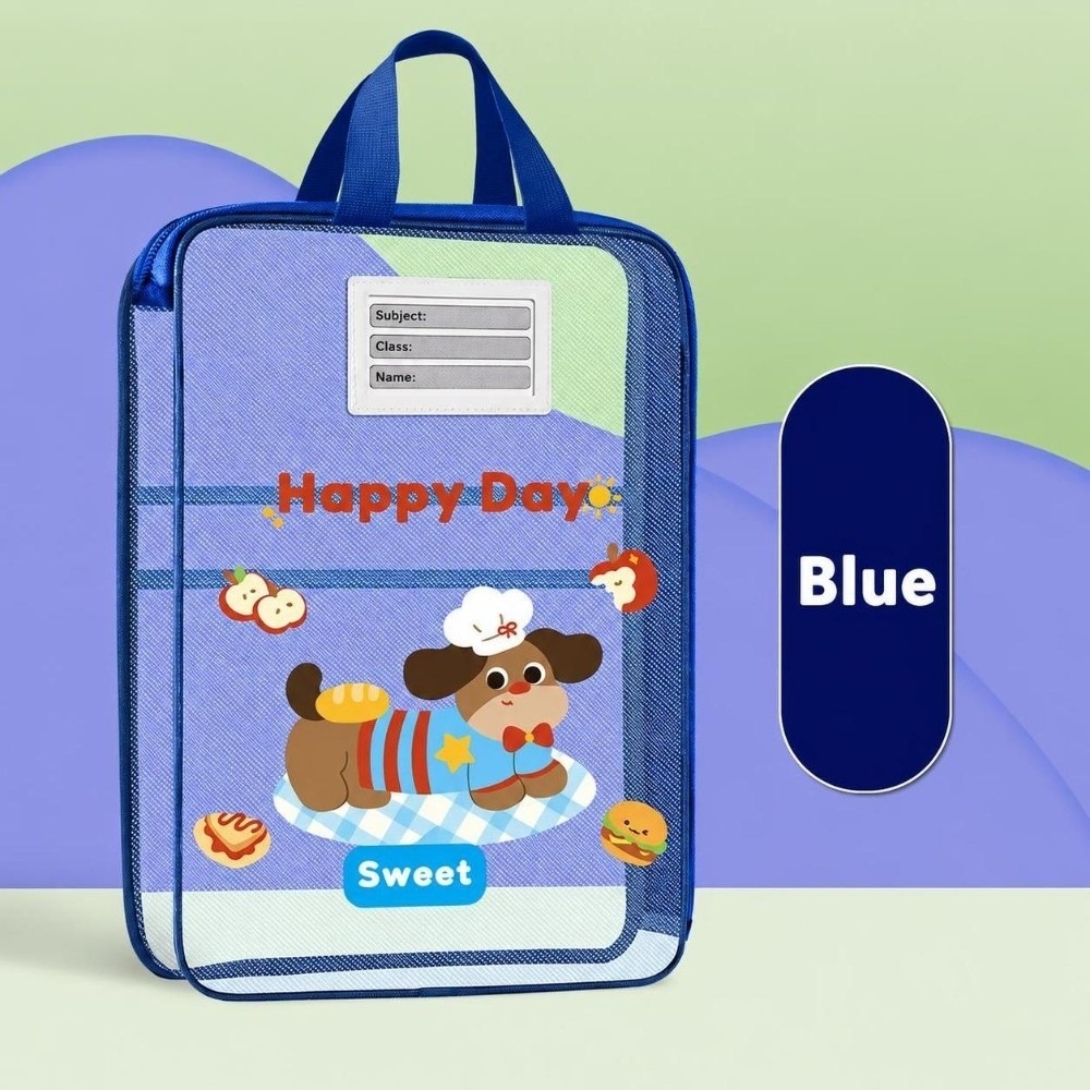 School Supplies - Bolsa portátil com fecho de correr,