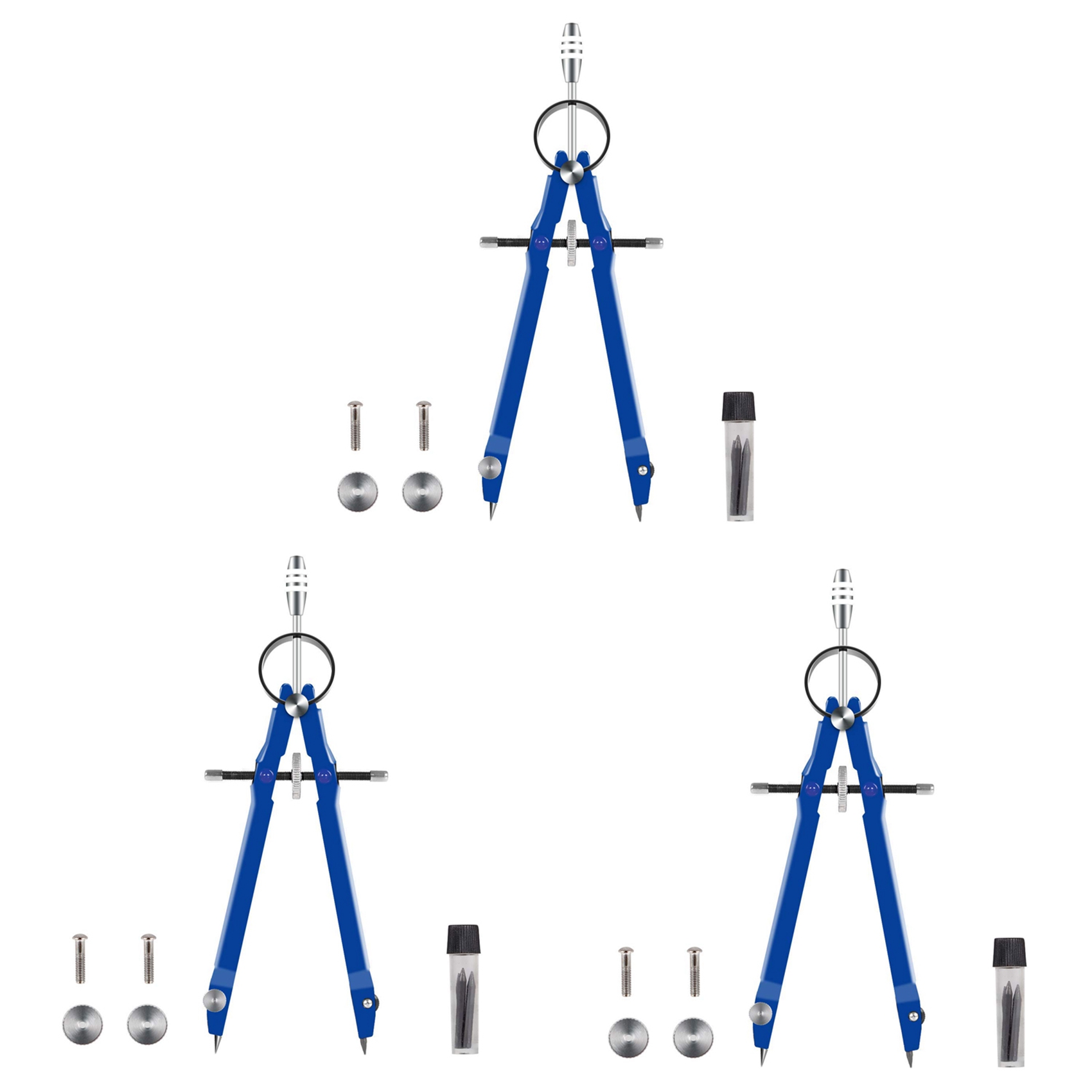 Compasso Profissional 3X, Conj - Math Geometry Set With Compass avaliação e preço