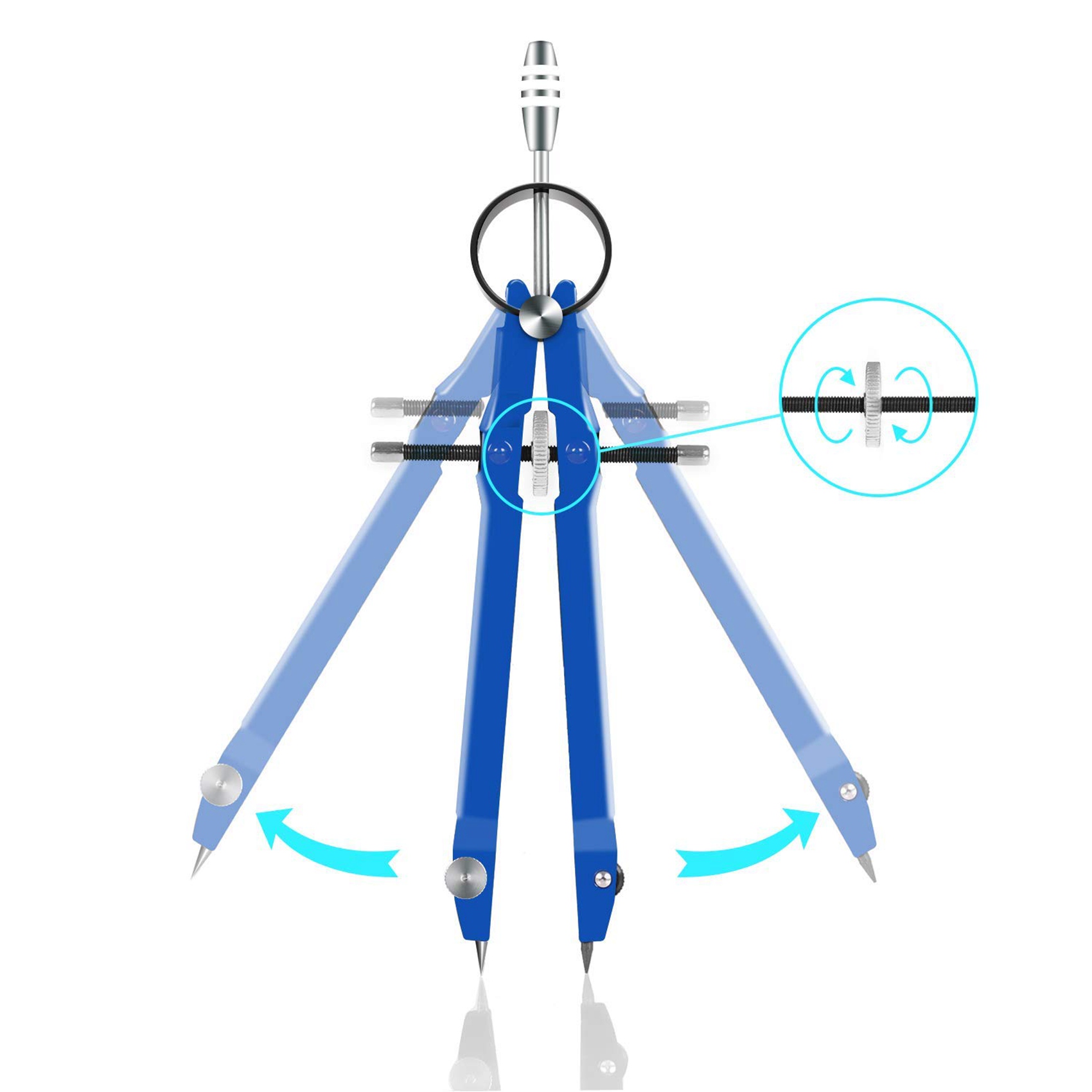 Compasso Profissional 3X, Conj - Math Geometry Set With Compass avaliação e preço