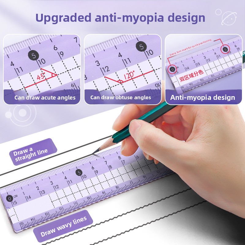 Conjunto de 8 peças de instrum - Math Geometry Set With Compass avaliação e preço