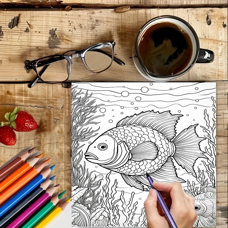 Livro de Colorir Subaquático d - School Supplies avaliação e preço